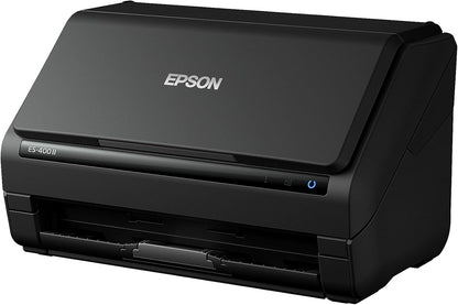 Scanner Epson WorkForce ES-400 II con Alimentador automático de documentos (ADF), USB 3.0, Programación de trabajos, Escaner a color Duplex, Wi-Fi