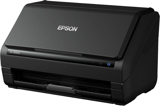 Scanner Epson WorkForce ES-400 II con Alimentador automático de documentos (ADF), USB 3.0, Programación de trabajos, Escaner a color Duplex, Wi-Fi