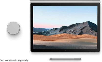 Convertible Microsoft Surface Book 3 (15"), Core i7-1065G7 hasta 3.9GHz, RAM 16GB, SSD 256GB, Video 6GB Nvidia GTX 1660 Ti Max-Q, Pantalla desmontable 15.0" UHD 4K Táctil, Windows 11 Pro