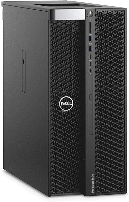 PC Dell WorkStation Precision 5820 Tower, Intel Xeon W-2135 Hasta 4.5 GHz, RAM 32GB, SSD 1TB, 8GB NVIDIA Quadro T1000, Wi-Fi, Windows 11 Pro