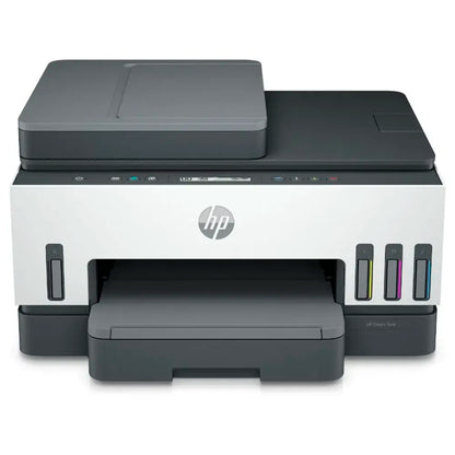Impresora HP Multifuncional Smart Tank 750, Tinta Continua a Color, Velocidad 15 ppm, Duplex, ADF, Inalámbrico con Wi-Fi, RJ45, Conectividad USB 2.0