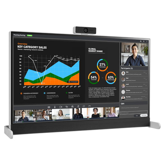 Monitor LG Libero QHD de 27" (2560x1440) IPS, Con Cámara Web Full HD Desmontable, Gama de colores sRGB 99% / HDR10 / Altavoces Integrados Waves MaxxAudio® / Usol Colgante y de Pie, Compatible con Windows y MAC.