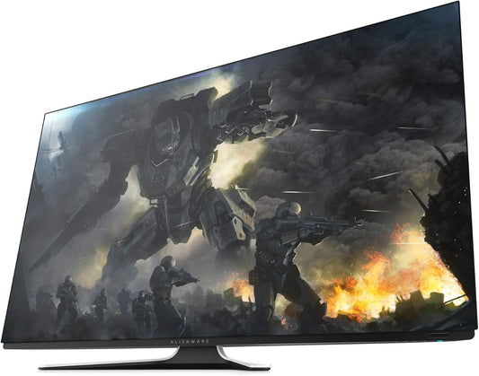 Monitor Dell Alienware Gaming AW5520QF de 55" 4K OLED a 120 Hz/0,5 ms, Colores Perfectos HDR10, Gama de colores DCI-P3 98,5%, Iluminación Programable AlienFX, NVIDIA G-Sync & AMD FreeSync, Diseño Alienware Legend ID