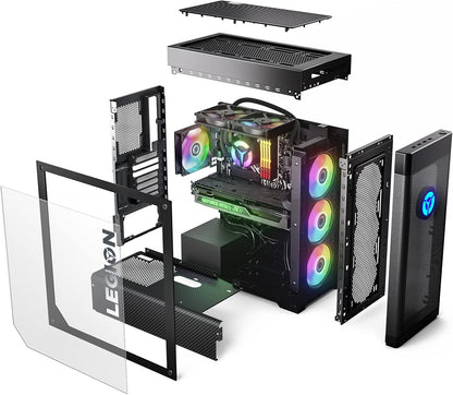 PC Lenovo Legion Tower T7 34IAZ7 Gaming, Intel Core i9-12900K Hasta 5.2 GHz, RAM 64GB, SSD 1TB, Video 10GB NVIDIA GeForce RTX 3080, PSU 850W Gold, Wi-Fi 6E, Windows 11 Home