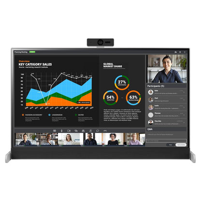 Monitor LG Libero QHD de 27" (2560x1440) IPS, Con Cámara Web Full HD Desmontable, Gama de colores sRGB 99% / HDR10 / Altavoces Integrados Waves MaxxAudio® / Usol Colgante y de Pie, Compatible con Windows y MAC.
