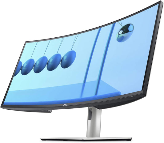 Monitor DELL Curvo UltraSharp U3421WE de 34", Resolución WQHD 2K (3440x1440) IPS, sRGB 99%, Rec. 709, 95% DCI-P3, 2xHDMI, 1xDP, 1x USB-C, RJ-45, Pivoteable