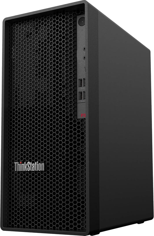 PC Lenovo Workstation ThinkStation P360 Torre, Intel Core i7-12700F Hasta 4.9 GHz, RAM 32GB, SSD 512GB + HDD 1TB, Video 8GB NVIDIA GeForce RTX 4060, Windows 11 Pro