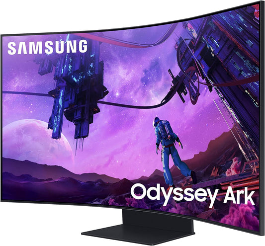 Monitor Samsung Gaming Odyssey ARK LS55BG970NNXGO, 55" VA 4K (3840 x 2160), Curvo (1000R), HDMI, USB2.0, Ethernet, Wi-Fi, Bluetooth, 165 Hz, 1ms, 92%cobertura DCI, FreeSync Premium Pro