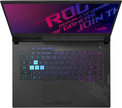 Laptop Asus ROG Strix G15-G512LWS Gaming, Intel Core i7-10850H Hasta 5.1 GHz, RAM 16GB, SSD 512GB, Video 8GB NVIDIA RTX 2070 SUPER, LED 15.6" Full HD a 144Hz, Windows 11 Home