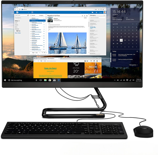 PC Lenovo Todo en Uno IdeaCentre 3 (24ITL6), Intel Core i3-1215U Hasta 4.4 GHz, RAM 8GB, SSD 512GB, Wi-Fi, BT, LED 24" Full HD