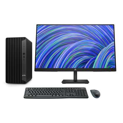 Combo-PC HP Pro 400 G9 SFF, Core i7-13700 Hasta 5.2 GHz, RAM 16GB, SSD 1TB, DVD, Wi-Fi, Windows 11 Pro + Monitor HP 24'' Empresarial (Webcam, Micrófonos y Audifonos integrados)