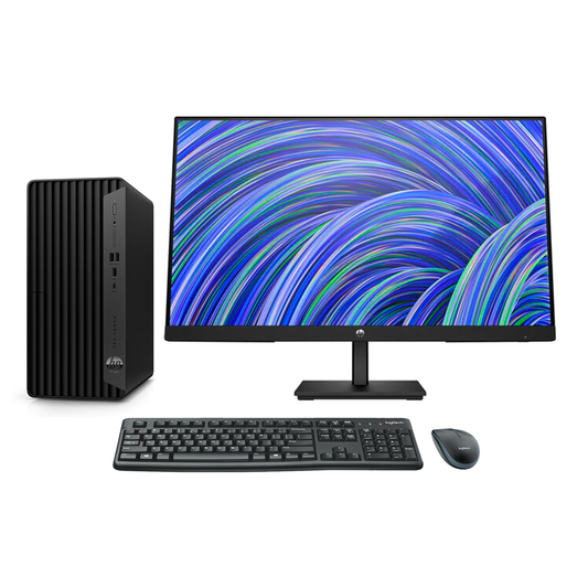 Combo-PC HP Pro 400 G9 SFF, Core i7-13700 Hasta 5.2 GHz, RAM 16GB, SSD 1TB, DVD, Wi-Fi, Windows 11 Pro + Monitor HP 24'' Empresarial (Webcam, Micrófonos y Audifonos integrados)
