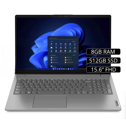 Laptop Lenovo V15 G4 IRU, Intel Core i5-13420H Hasta 4.6 GHz, RAM 16 GB, SSD 512GB, Intel UHD Graphics, LED 15.6" Full HD, Wi-Fi, LAN-RJ45