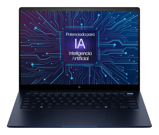 Laptop HP EliteBook Ultra G1q con IA, Snapdragon X Elite, RAM 16GB, SSD 512GB, LED 14" 2.2K Táctil, 1,13 Kg, Windows 11 Pro