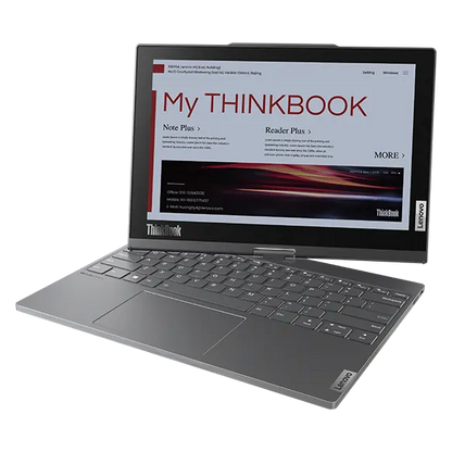 Laptop Lenovo ThinkBook Plus IRU Gen 4 (Pantalla Dual Touch), Core i5-1335U Hasta 4.6 GHz, RAM 16GB, SSD 512GB, LED 13.3" OLED 2,8K + 2da Pantalla E-Ink de 12″ WQXGA, W11P