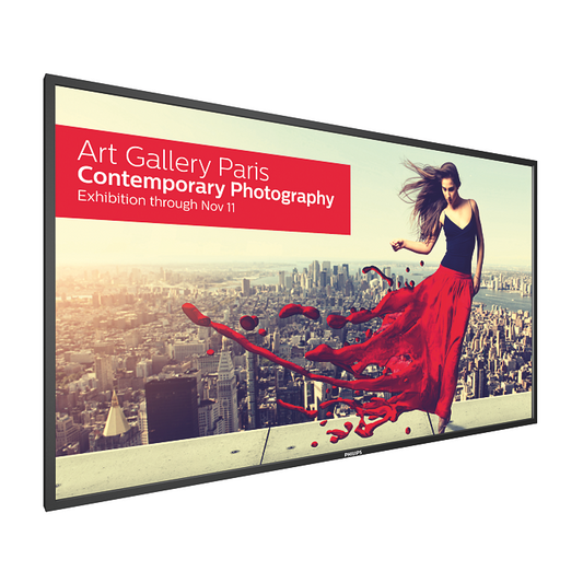 Pantalla Philips Comercial U-Line de 84", Ultra HD 4K (3840x2160) IPS, VGA (D-Sub), DisplayPort (1.2), DVI-D, HDMI