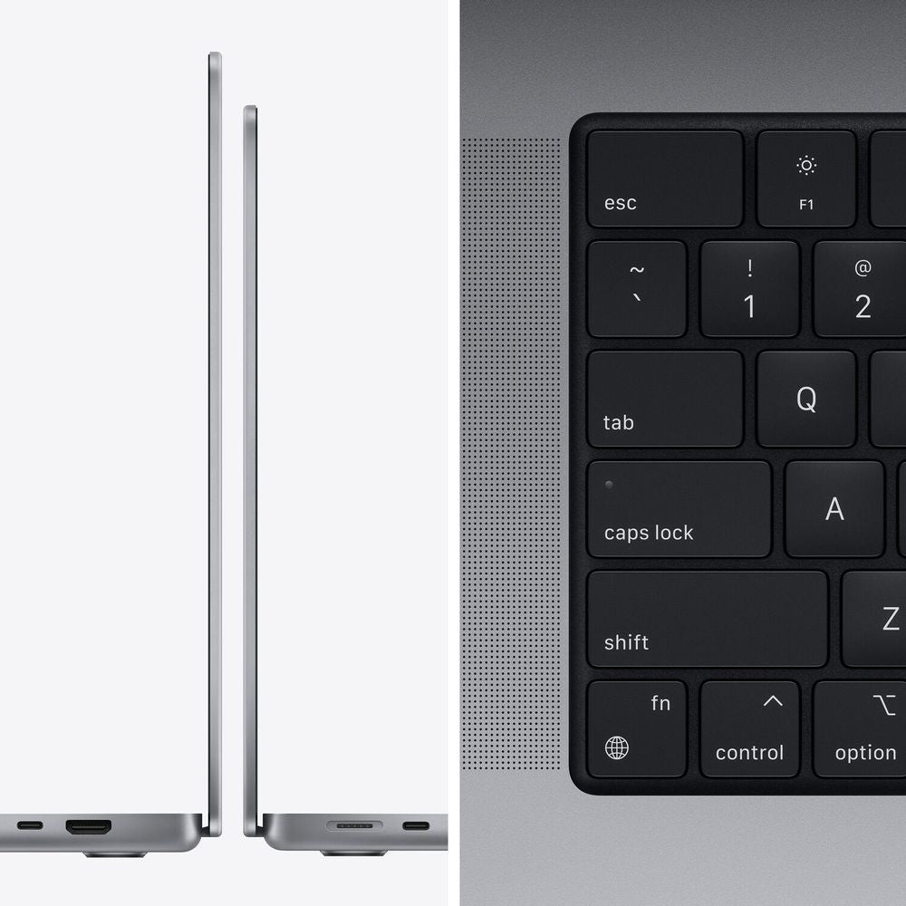 Laptop Apple MacBook Pro, M1 Pro (10 Núcleos), RAM 16GB, SSD 512GB, GPU con Motor neuronal de 16 núcleos, Pantalla Liquid Retina XDR de 16.2'' True Tone, MacOS