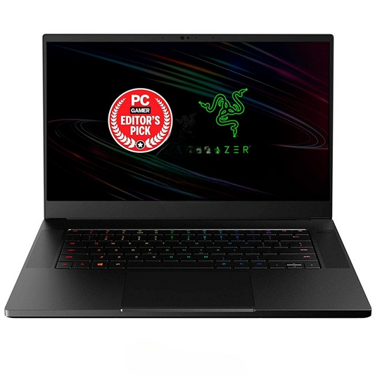 Laptop RAZER Blade 15 Gaming Deluxe, Core i7-10875H Hasta 5.0 GHz, RAM 32GB, SSD 1TB, Video 8GB NVIDIA GeForce RTX 2070 Super, LED 15.6" Full HD a 300 Hz, 100% Black Aluminum, Windows 11 Home