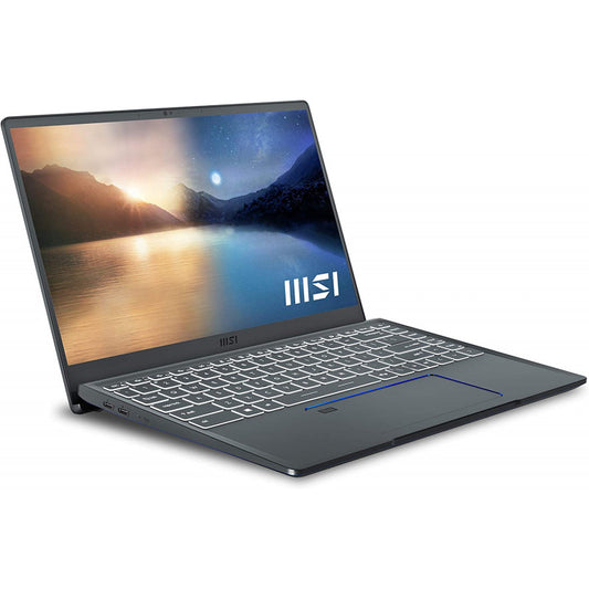 Laptop MSI Prestige 14 Evo A11M Ultrabook, Core i7-1185G7 Hasta 4.7 GHz, RAM 16GB, SSD 512GB, LED 14" FHD, Peso 1.2Kg, Windows 11 Pro