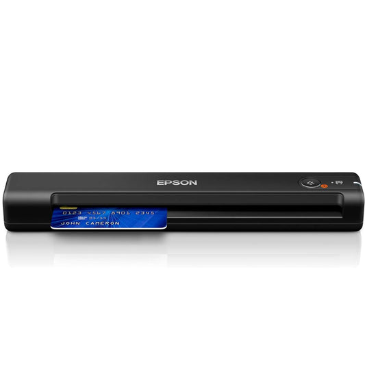 Scanner Portáble Epson WorkForce ES-50, Full Color, Alimentador manual de hojas, Sensor óptico 600 dpi, OCR integrado, USB 2.0, escaneo a nube.