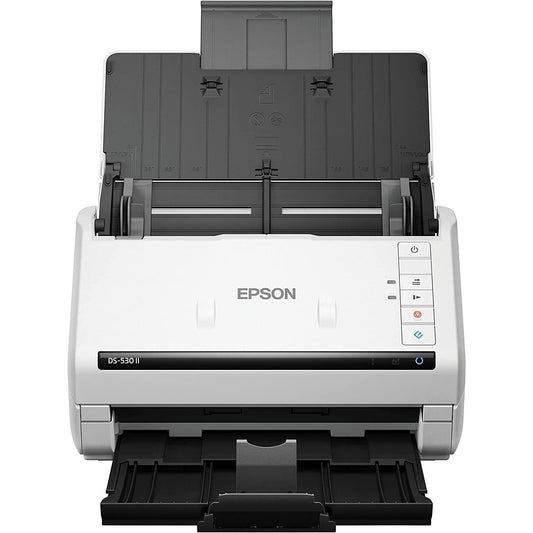 Scanner Epson DS530 II con Alimentador automático, USB 3.0, Programación de trabajos, Escaner a color Duplex, Software OCR