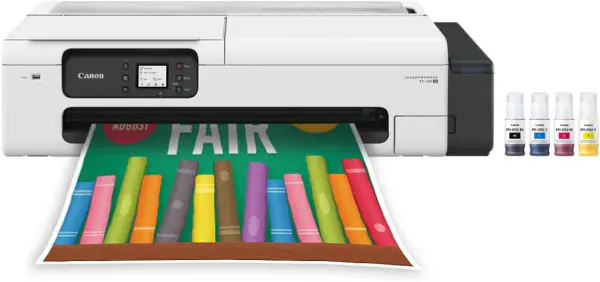 Plotter Canon ImagePROGRAF TC-20 de 24'' - Formato A1/A3/A4, DibujoCAD y Posters con Sistema de cartuchos de tinta, Wi-Fi, Ethernet, Hi-Speed USB, Compatible con Windows y MacOS