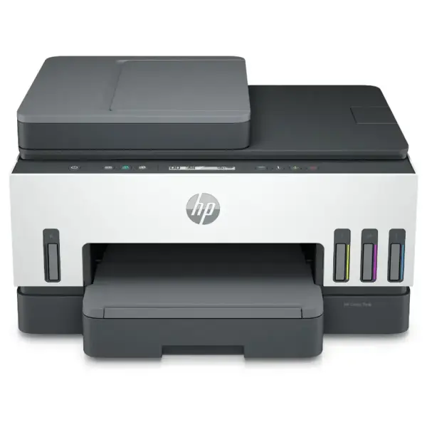 Impresora HP Multifuncional Smart Tank 750, Tinta Continua a Color, Velocidad 15 ppm, Duplex, ADF, Inalámbrico con Wi-Fi, RJ45, Conectividad USB 2.0