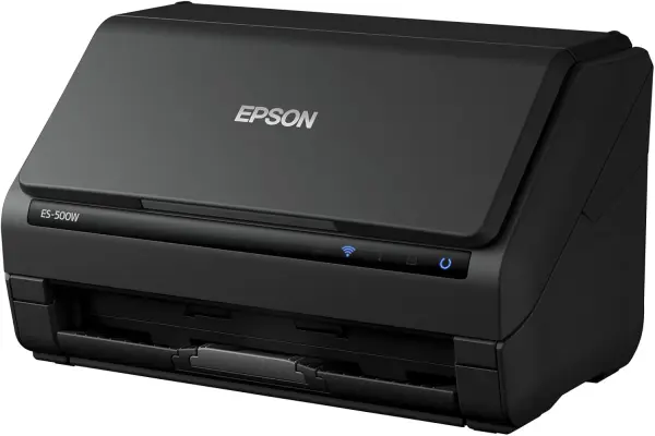 Scanner Epson WorkForce ES-500W, Full Color, Duplex, ADF de 50 hojas,, inalámbrico, OCR, Wi-Fi, Compatible con Windows y Mac